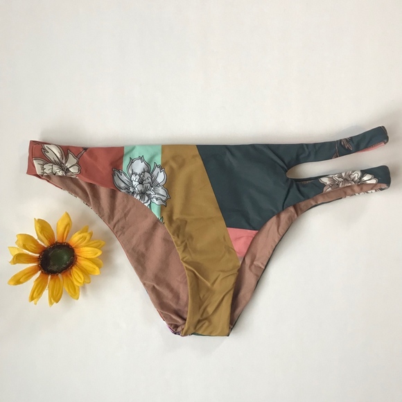 O'Neill Other - O'Neill Cindy Floral Cutout Swim Bottoms NEW